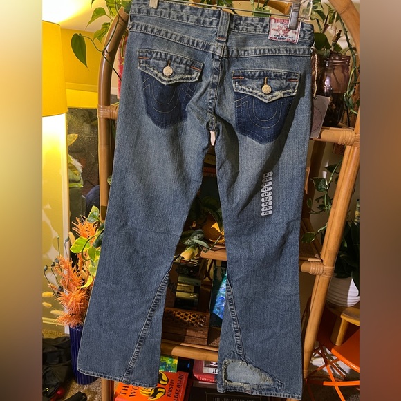 New W/Tags True Religion Low Rise Distressed Berkeley Flare jeans - Picture 5 of 9